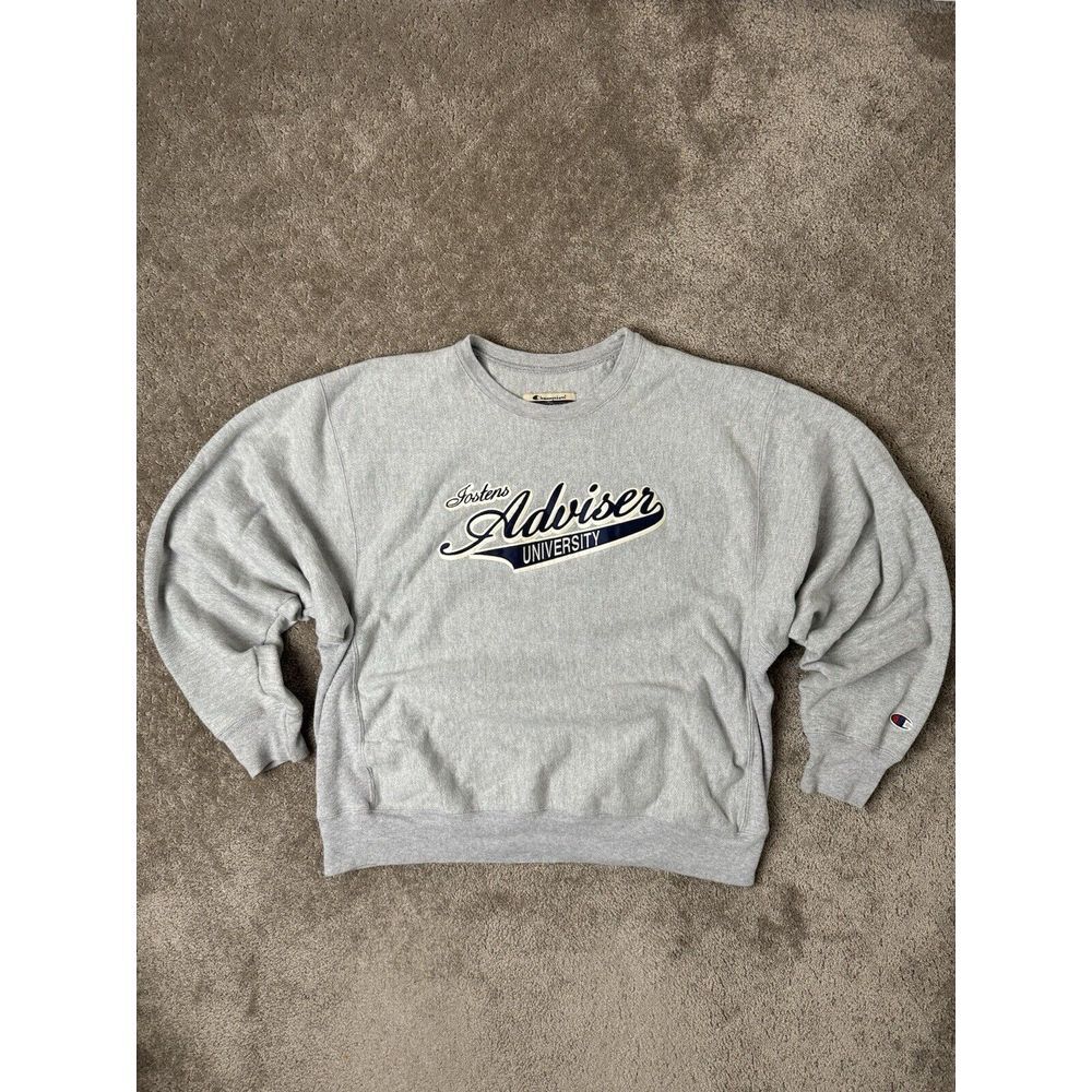 Vintage Mens Sweatshirt 90s Champion Tostens Adviser University, Size L‎
